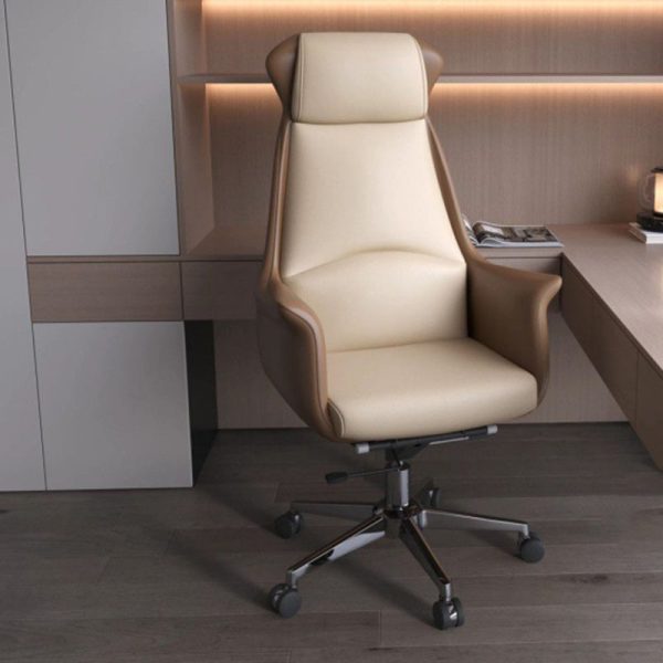 Modern Minimalist Leather Steel Rectangle Square Triangle Desk Chair Backrest Armrest For Home Office - Image 9