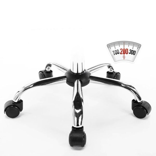 Contemporary Scandinavian Leather Metal Square Oval Round Mini Desk Chair Backrest For Home Office - Image 9