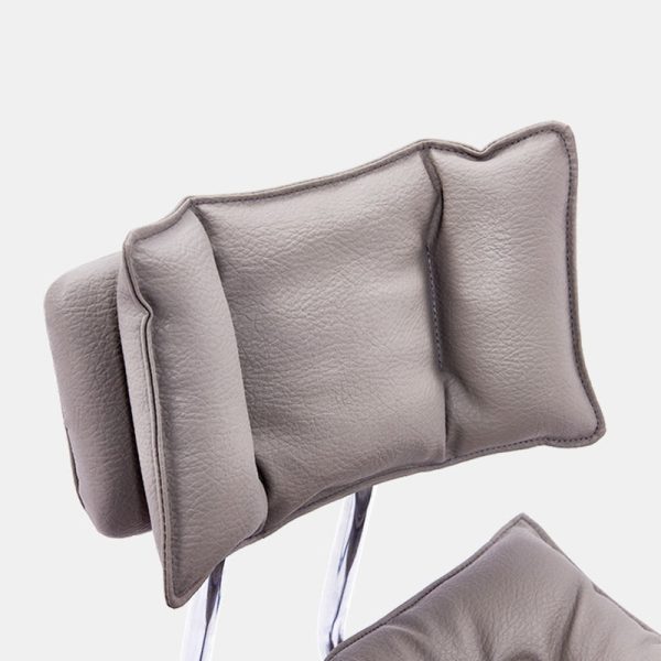 Modern Simplicity Leather Metal Base Height Adjustable Swivel Bar Stool Backrest Footrest For Dining Room - Image 7
