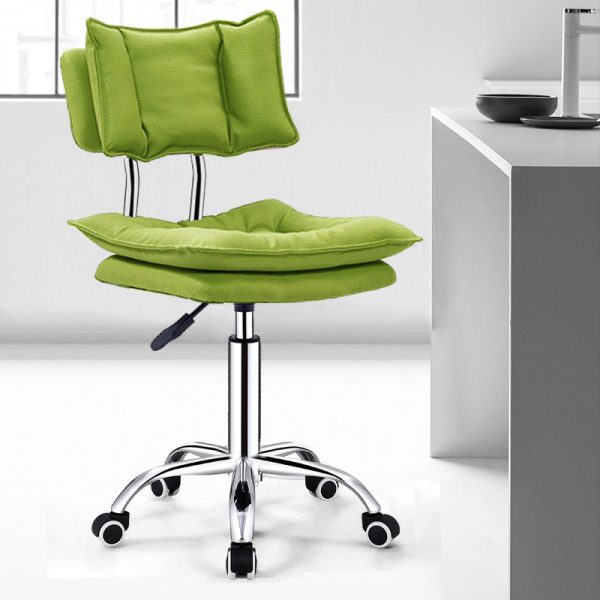 Modern Simplicity Leather Metal Base Height Adjustable Swivel Bar Stool Backrest Footrest For Dining Room - Image 29
