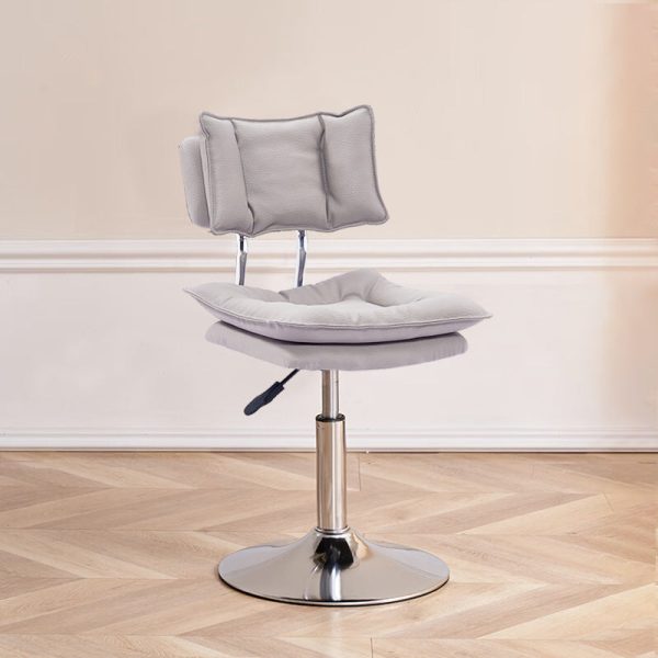 Modern Simplicity Leather Metal Base Height Adjustable Swivel Bar Stool Backrest Footrest For Dining Room - Image 16