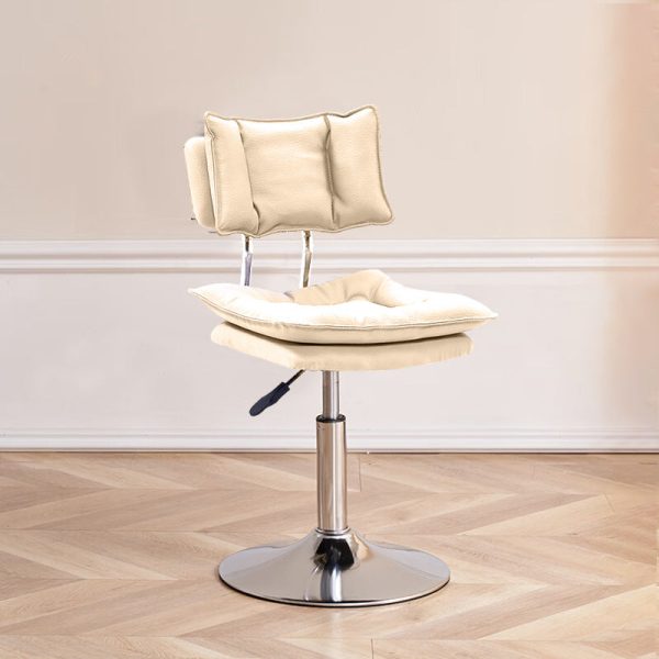 Modern Simplicity Leather Metal Base Height Adjustable Swivel Bar Stool Backrest Footrest For Dining Room - Image 17