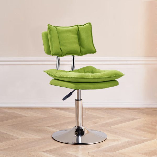 Modern Simplicity Leather Metal Base Height Adjustable Swivel Bar Stool Backrest Footrest For Dining Room - Image 18