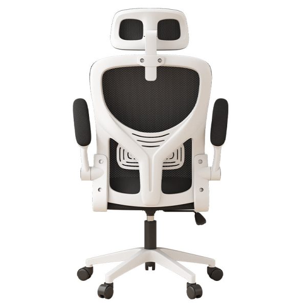 Modern Simplicity Ergonomic Adjustable Desk Chair Headrest Flip-Up Armrest For Home Office - Image 14