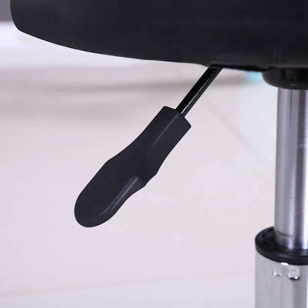 Contemporary Simplicity Round Leather Height Adjustable Swivel Bar Stool Footrest For Dining Room - Image 6