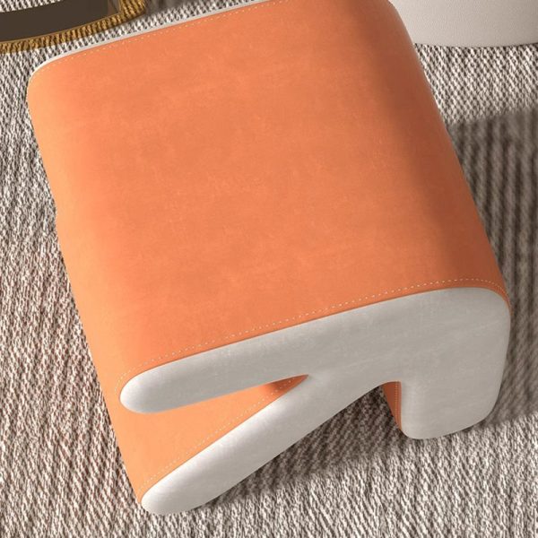 Contemporary Creative Arrow Design Leather Upholstered Portable Footstool For Living Room - Image 5