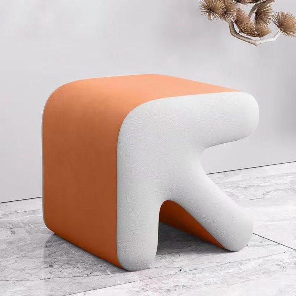 Contemporary Creative Arrow Design Leather Upholstered Portable Footstool For Living Room - Image 13