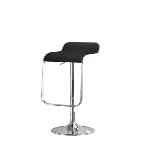 Contemporary Scandinavian Square PU Leather Bar Stool Low Back Footrest For Dining Room - Image 20