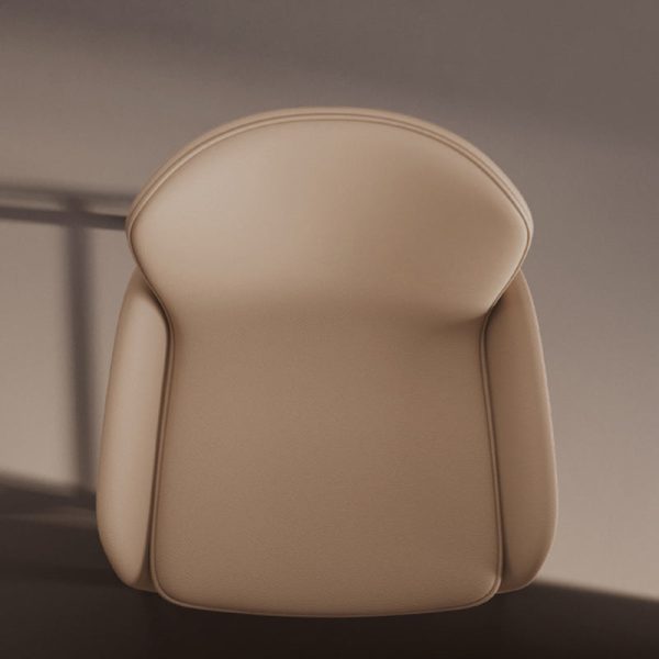Contemporary Scandinavian Square Leather Iron High Legs Bar Stool Low Back Footrest For Dining Room - Image 5