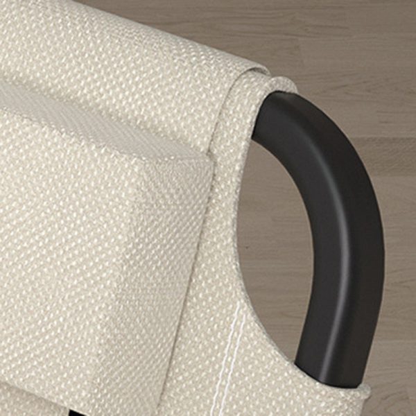 Contemporary Simplicity Square Oxford Fabric Carbon Steel Frame Foldable Camping Chair Backrest Wood Armrest For Outdoor Patio - Image 5