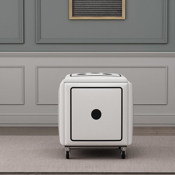 Contemporary Creative Dice Magic Cube 5-in-1 Stackable Combination Stool Low Stool Casters For Living Room - Image 13