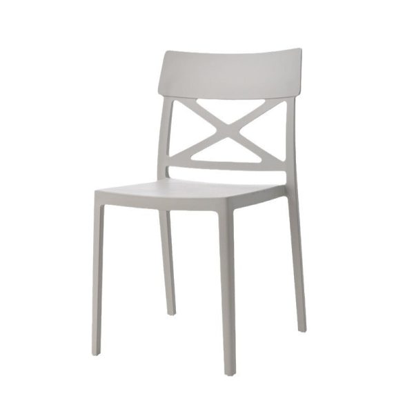 Modern Simplicity Square Plastic Stackable Dining Chair Backrest Armless For Dining Room - Image 14