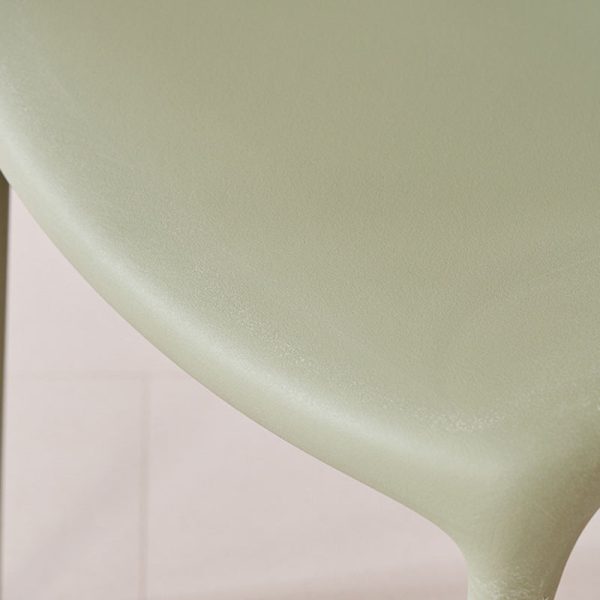 Contemporary Scandinavian Square Plastic Stackable Dining Chair Backrest For Dining Room - Image 5