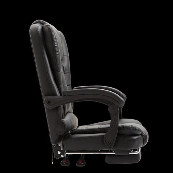 Modern Minimalist Rectangular Square Rotatable Liftable Leather Steel Nylon Wood Massage Desk Chair Backrest Armrest For Home Office - Image 6
