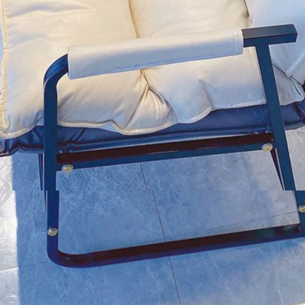Contemporary Scandinavian Rectangular Square Storage Bag Metal Waterproof Fabric Adjustable Backrest Accent Chair Backrest Armrest For Living Room - Image 5
