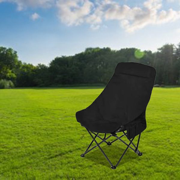 Modern Minimalist Portable Foldable Rectangular Steel Fabric Chair Backrest For Outdoor - Image 16