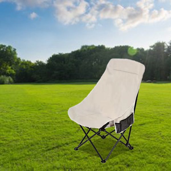 Modern Minimalist Portable Foldable Rectangular Steel Fabric Chair Backrest For Outdoor - Image 18