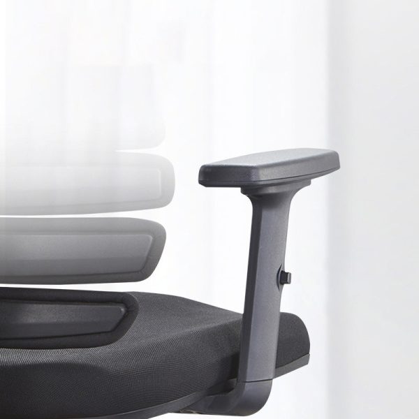 Modern Minimalist Liftable Swivel Fishbone Rectangular Plastic Fabric Desk Chair Backrest Armrest For Home Office - Image 7