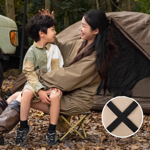 Modern Minimalist Portable Foldable Square Steel Alloy Fabric Chair For Outdoor - Image 12