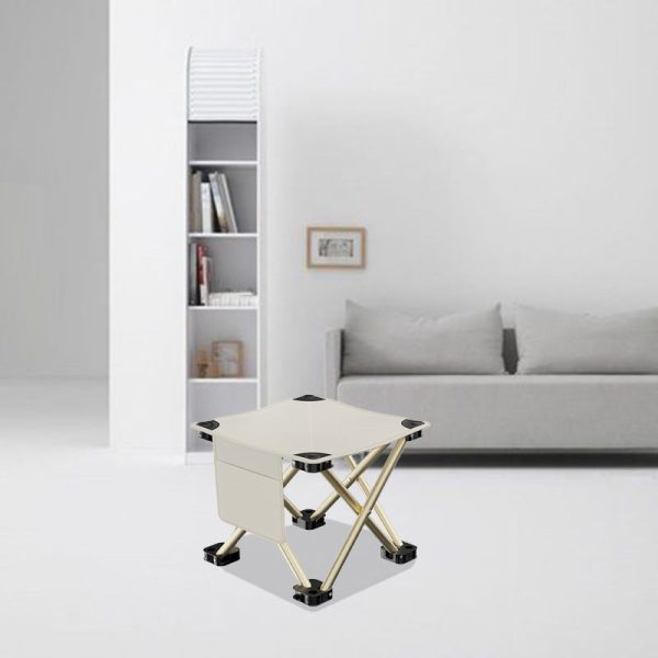 Modern Minimalist Portable Foldable Square Steel Alloy Fabric Chair For Outdoor - Image 9