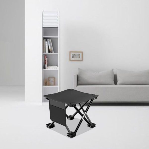 Modern Minimalist Portable Foldable Square Steel Alloy Fabric Chair For Outdoor - Image 11