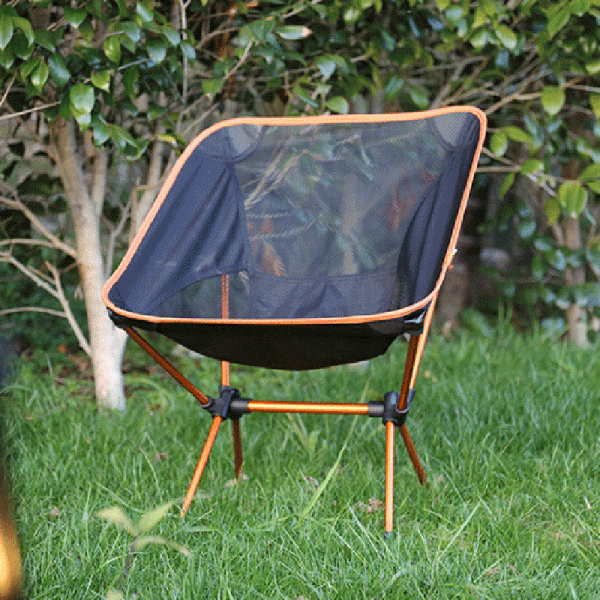 Modern Minimalist Portable Foldable Moon Arc Aluminum Oxford Fabric Chair Backrest For Outdoor - Image 9