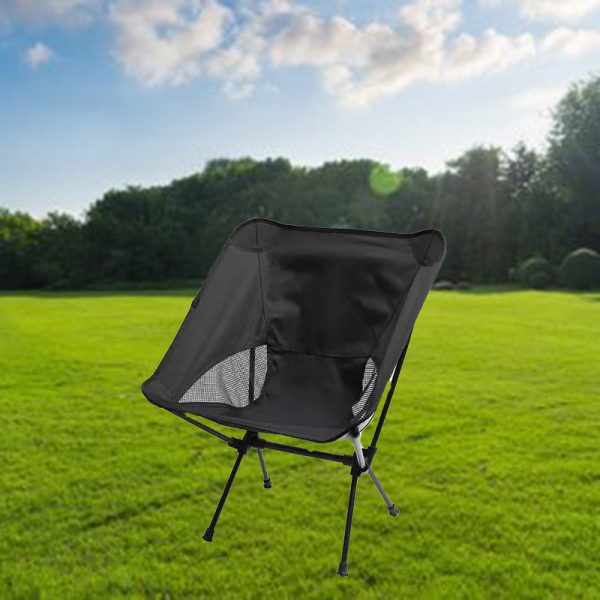 Modern Minimalist Portable Foldable Moon Arc Aluminum Oxford Fabric Chair Backrest For Outdoor - Image 11