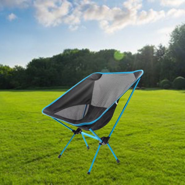 Modern Minimalist Portable Foldable Moon Arc Aluminum Oxford Fabric Chair Backrest For Outdoor - Image 14