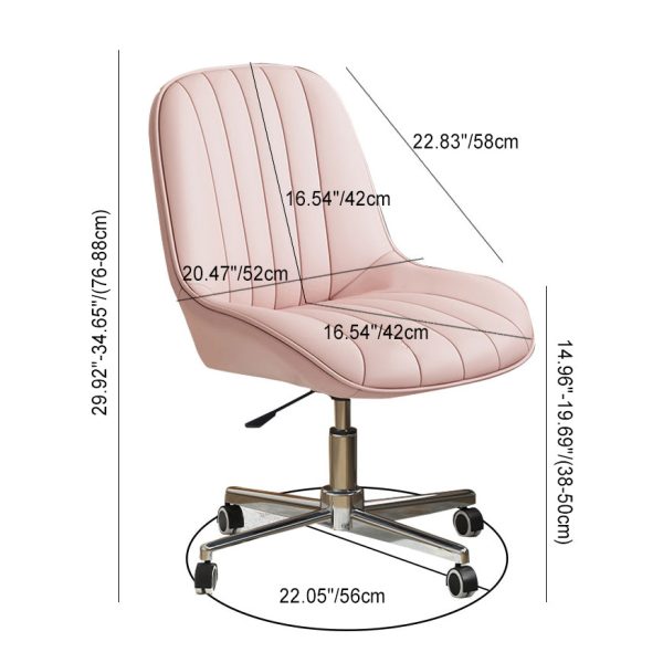 Modern Minimalist Square Steel Leather Desk Chair Backrest For Home Office - Image 4