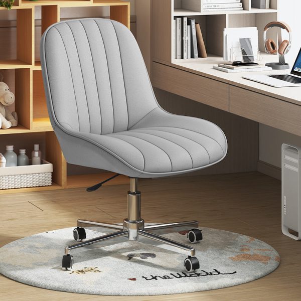 Modern Minimalist Square Steel Leather Desk Chair Backrest For Home Office - Image 3