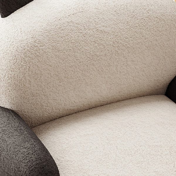 Contemporary Creative Cartoon Baby Panda Lambswool Accent Chair Backrest Armrest For Living Room - Image 5