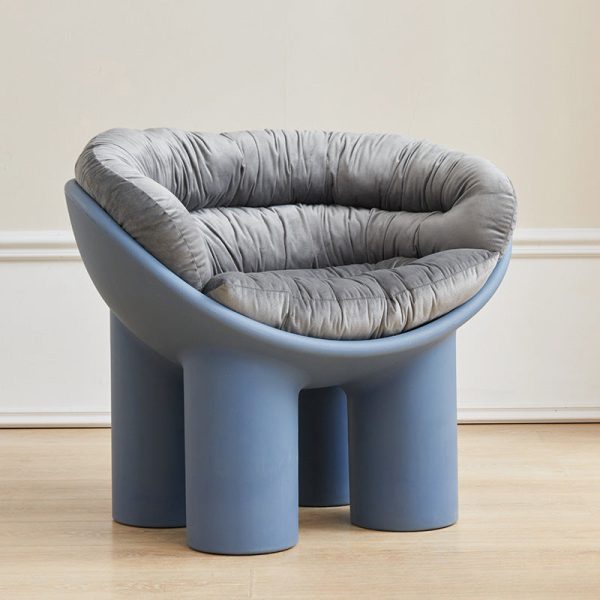 Contemporary Creative Elephant Leg Shape Adult Children Round Curved Plastic Chair Backrest Armrest For Living Room - Image 15