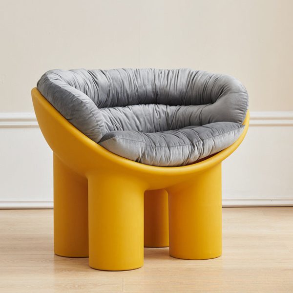 Contemporary Creative Elephant Leg Shape Adult Children Round Curved Plastic Chair Backrest Armrest For Living Room - Image 17