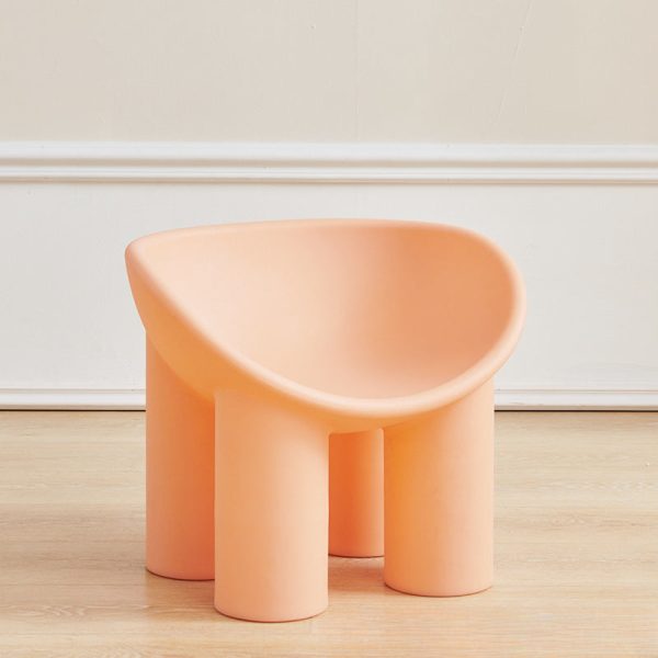 Contemporary Creative Elephant Leg Shape Adult Children Round Curved Plastic Chair Backrest Armrest For Living Room - Image 39