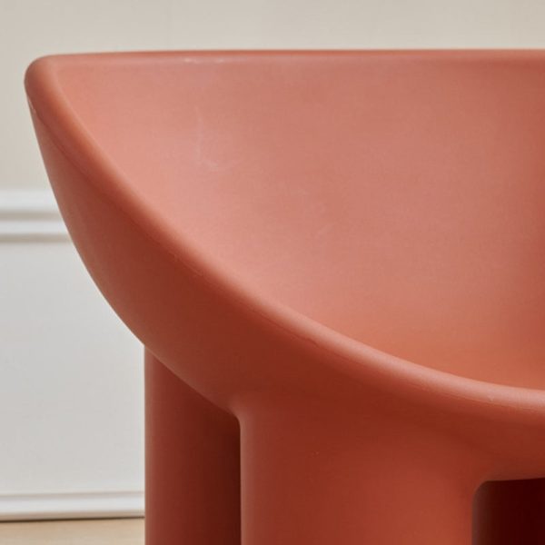 Contemporary Creative Elephant Leg Shape Adult Children Round Curved Plastic Chair Backrest Armrest For Living Room - Image 5