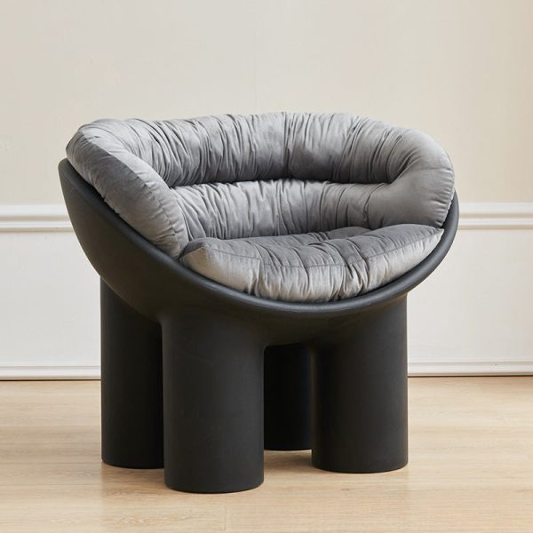 Contemporary Creative Elephant Leg Shape Adult Children Round Curved Plastic Chair Backrest Armrest For Living Room - Image 18