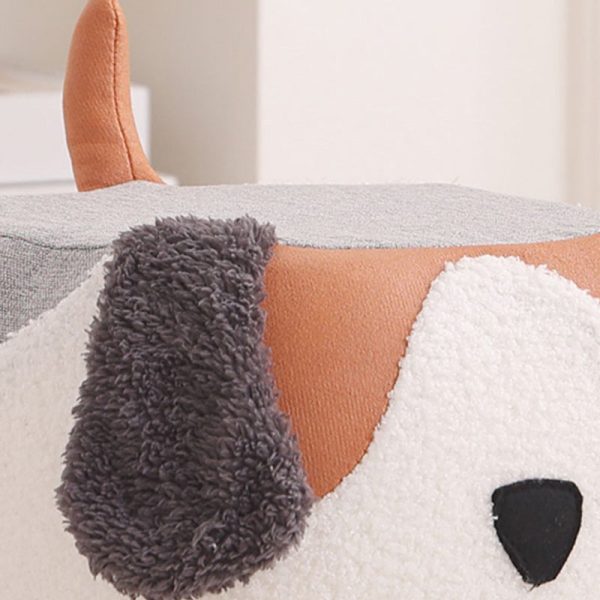 Contemporary Creative Cute Cartoon Kids Animal Oval Teddy Velvet Chair For Living Room - Image 8