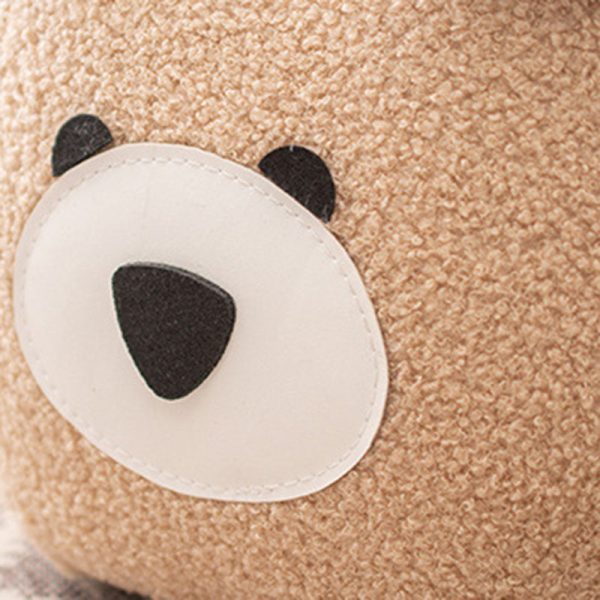 Contemporary Creative Cute Cartoon Kids Animal Oval Teddy Velvet Chair For Living Room - Image 7