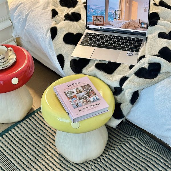 Contemporary Creative Mushroom Round Fiberglass Chair For Living Room - Image 8