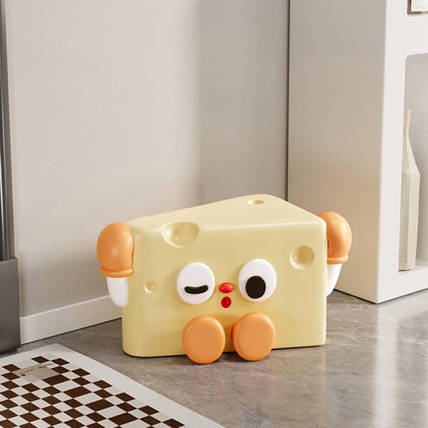 Contemporary Creative Cartoon Cute Cheese Triangle Fiberglass Chair For Living Room - Image 2