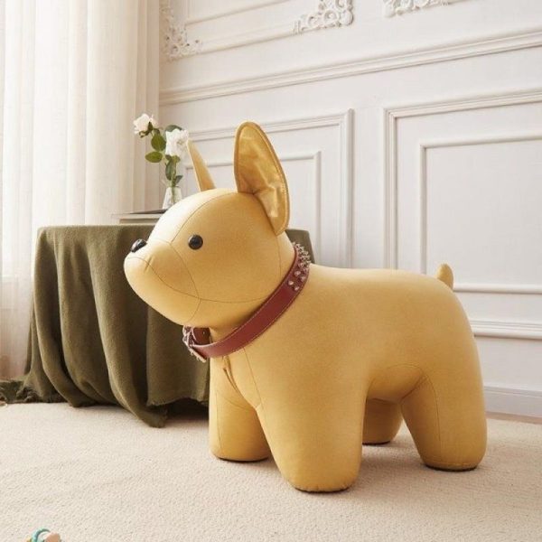 Contemporary Creative Kids Bulldog Animal Fabric Chair For Living Room - Image 9