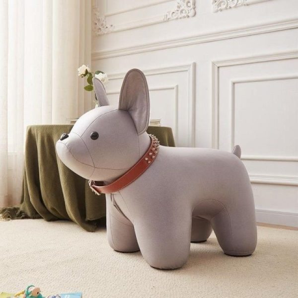 Contemporary Creative Kids Bulldog Animal Fabric Chair For Living Room - Image 10