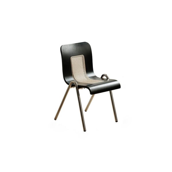 Traditional Japanese Rectangular Solid Wood Stainless Steel Dining Chair Backrest For Dining Room - Image 13