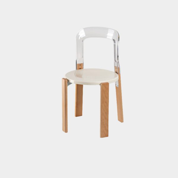 Traditional Vintage Round Plastic Solid Wood Aluminum Dining Chair Backrest For Dining Room - Image 20