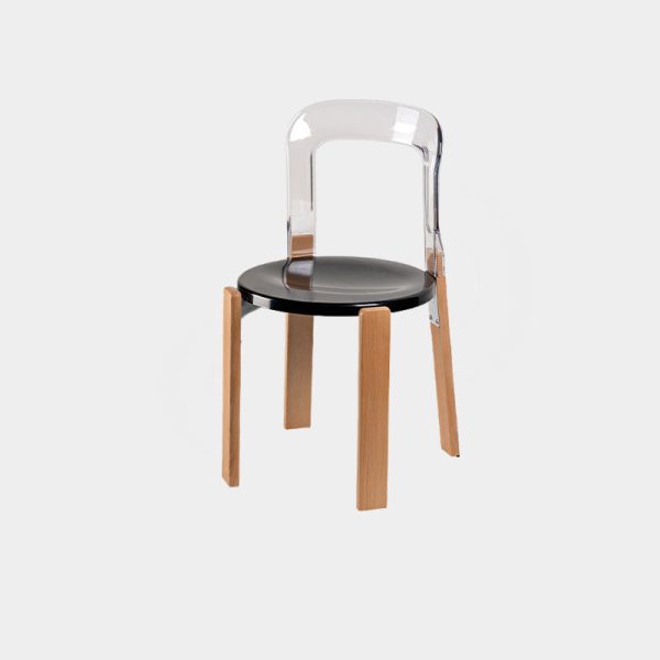 Traditional Vintage Round Plastic Solid Wood Aluminum Dining Chair Backrest For Dining Room - Image 21