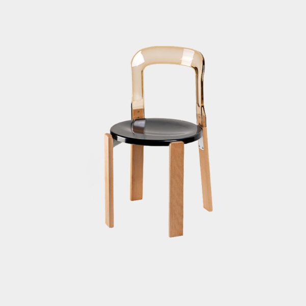 Traditional Vintage Round Plastic Solid Wood Aluminum Dining Chair Backrest For Dining Room - Image 23