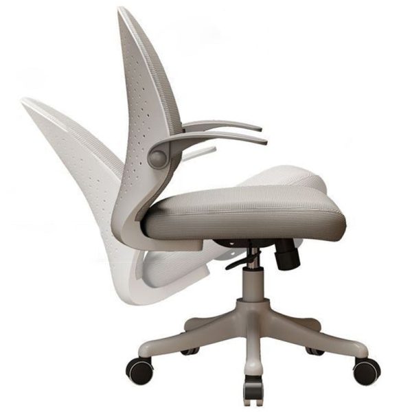 Modern Minimalist Half Round Cushion Plastic Metal High Density Sponge Desk Chair For Home Office - Image 11