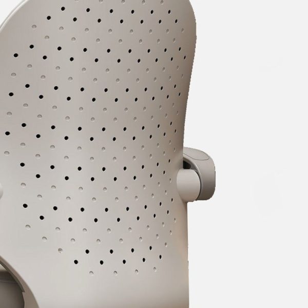 Modern Minimalist Half Round Cushion Plastic Metal High Density Sponge Desk Chair For Home Office - Image 7