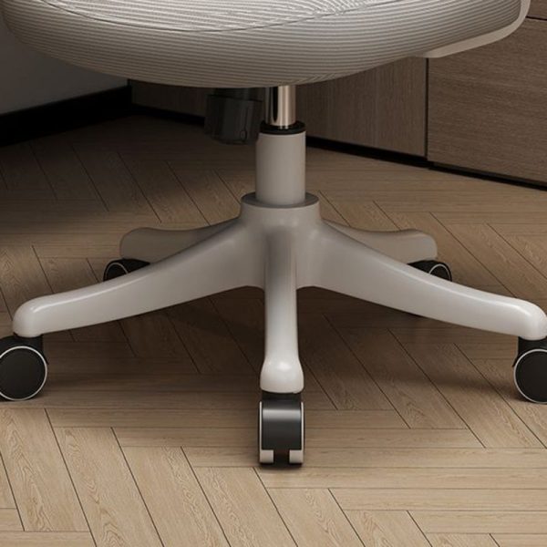 Modern Minimalist Half Round Cushion Plastic Metal High Density Sponge Desk Chair For Home Office - Image 9