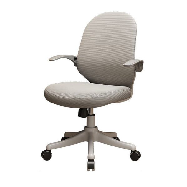 Modern Minimalist Half Round Cushion Plastic Metal High Density Sponge Desk Chair For Home Office - Image 18